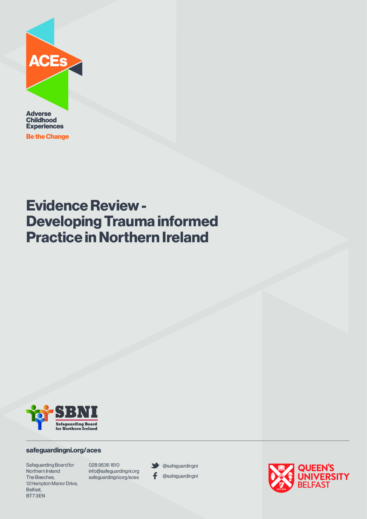 ACEs Report A4 Feb 2019 Developing a Trauma Informed Approach - Full Evidence Review