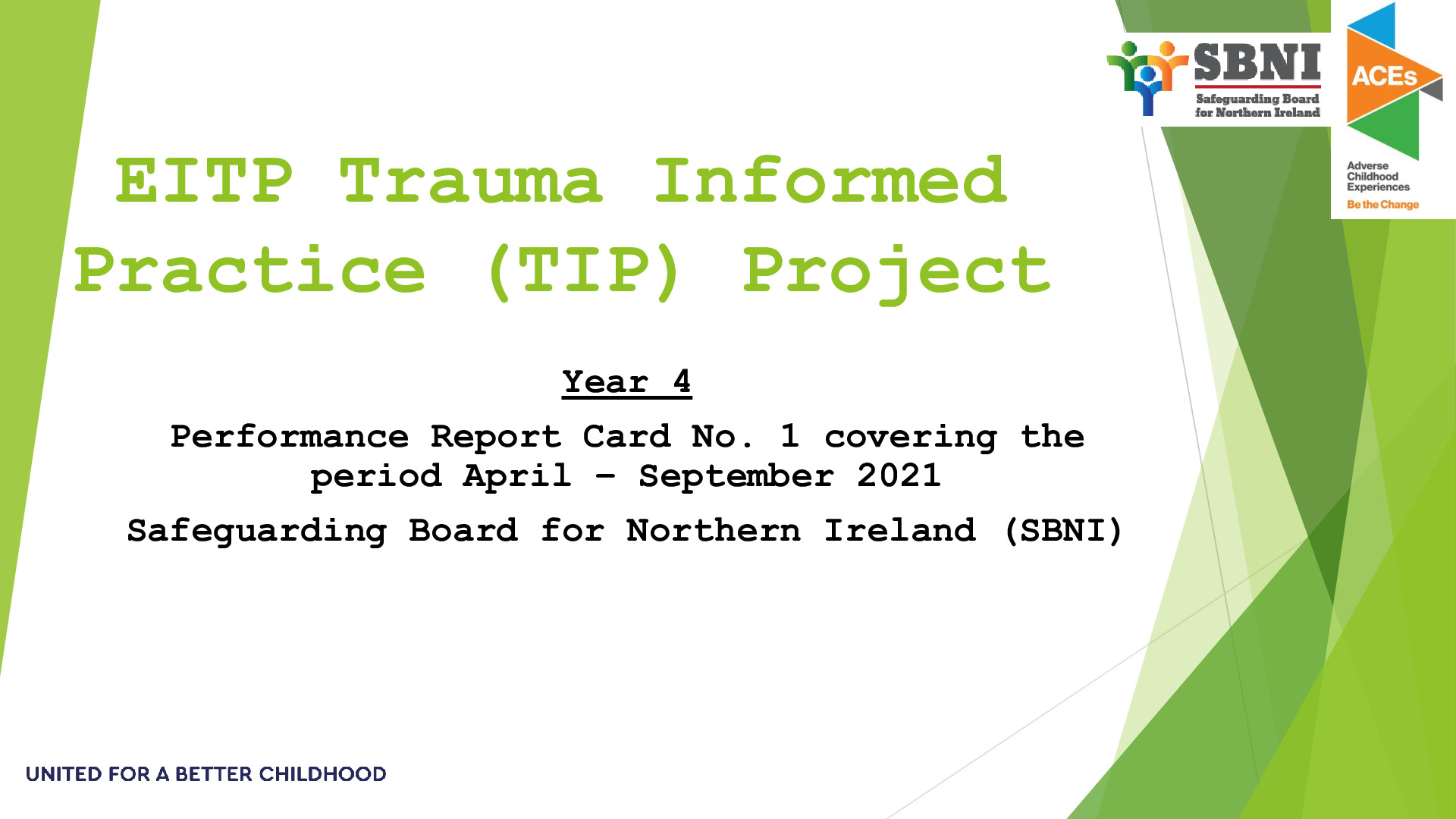 Year 4 - TIP Report Card No. 1 - Apr to Sep 2021 FINAL